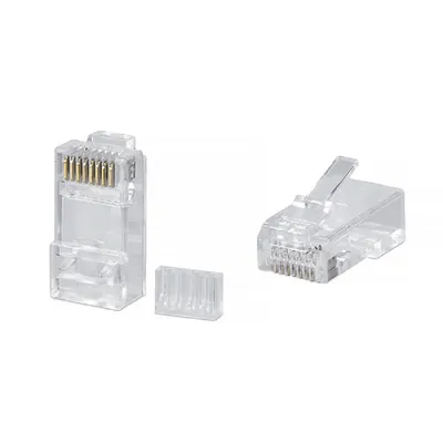 Коннектор Cabeus 8P8C-C6-TWP, RJ-45, категория 6, универсальный, со вставкой