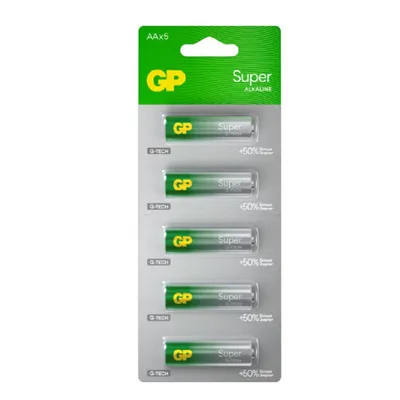 Батарейки GP 4891199227622, Super Alkaline G-Tech 15А, AA, 6шт