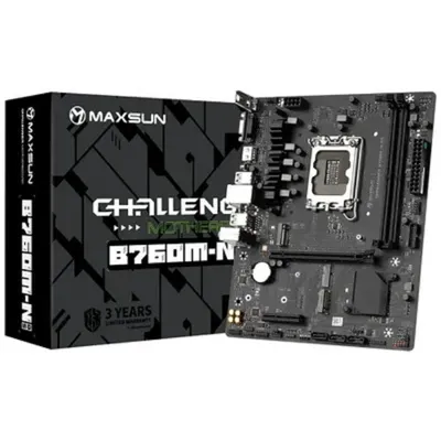Материнская плата MAXSUN MS-Challenger B760M-N D5 V2, Socket 1700, mATX, DDR5