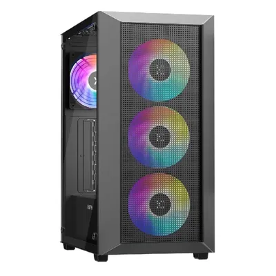 Корпус XASTRA A406-4FC12A, ATX, Mesh, стекло, 4×120 мм ARGB PWM