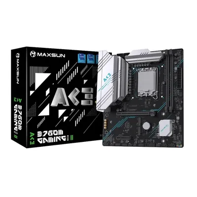 Материнская плата MAXSUN MS-B760M GAMING WIFI ACE 2, Socket 1700, mATX, 2×DDR5, Wi-Fi 6