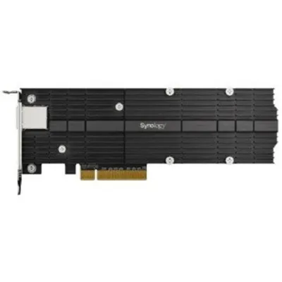 Сетевая карта и адаптер Synology M.2 SSD-NVME adapter M.2 22110/2280, 2 slots m.2 key , 10 Gigabit port RJ-45, PCIe 3.0 x8 adapter (FH bracket)'