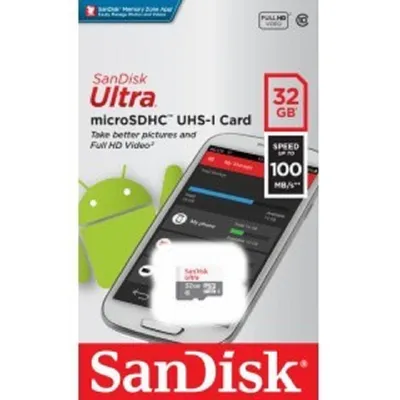 Карта памяти SanDisk SDSQUNR-032G-GN3MN, 32GB, microSDHC, Class 10, UHS-I