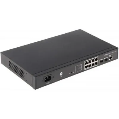 Коммутатор Dahua DH-PFS4210-8GT-150, 8×1GbE PoE+ 150 Вт, 2×SFP, L2, 1U