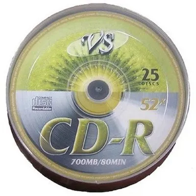 Диск CD-R VS (PERFEO) VSCDRSH2501, 700 МБ, 52x, упаковка 25 шт.