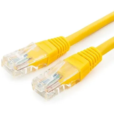 Патч-корд Cablexpert PP12-0.5M/Y, Cat.5e, 0.5м, желтый