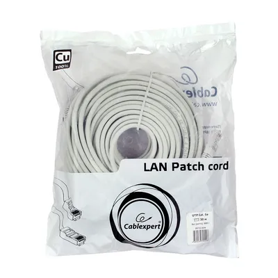 Патч-корд Cablexpert PP10-30M, UTP кат.5, 30м, серый