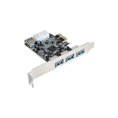 USB-контроллер ExeGate EX283720RUS, PCI-E x1, 3×USB 3.0 внешних, 1×USB 3.0 внутр.