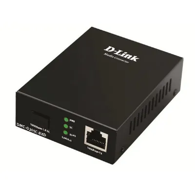 Медиаконвертер D-Link DMC-G20SC-BXD/A1A, 100/1000Base-T — 1000Base-LX, SC, до 20 км