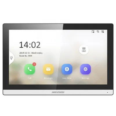 Видеодомофон Hikvision DS-KH6350-WTE1, 7" TFT 1024x600, Wi-Fi, PoE
