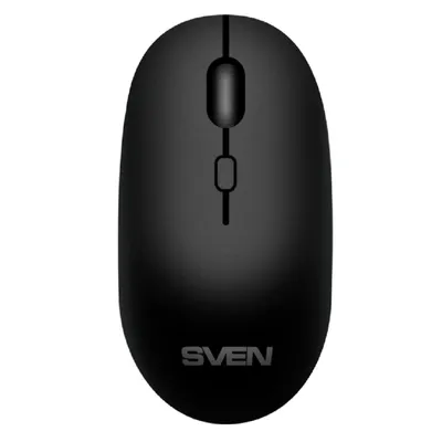 Мышь Sven RX-222W SV-021771, беспроводная, 1600 DPI, USB + Bluetooth, 3 кнопки, чёрная