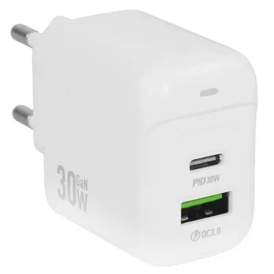Зарядное устройство BOROFONE B-13871, 30W+18W, PD+QC 3.0