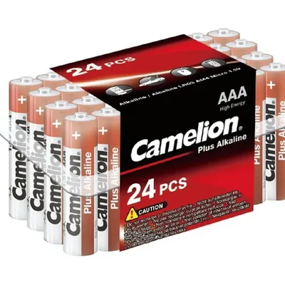 Батарейка Camelion LR03 Plus Alkaline PB-24, AAA, 1.5В, 24шт