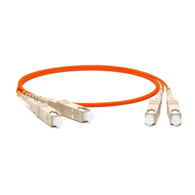 Патч-корд Hyperline FC-D2-62-SC/PR-SC/PR-H-15M-LSZH-OR, MM 62.5/125, SC-SC, duplex, 15 м