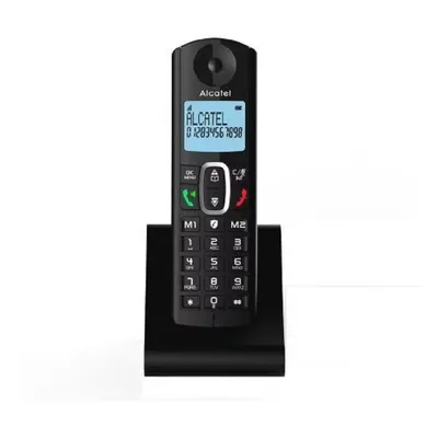 Радиотелефон Alcatel F685, DECT, дисплей, громкая связь, чёрный