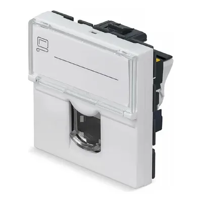 Модуль Cabeus KJ-RJ45-Cat.6a-180T-FP-L-45, Keystone Jack RJ-45, Cat.6a, 180°