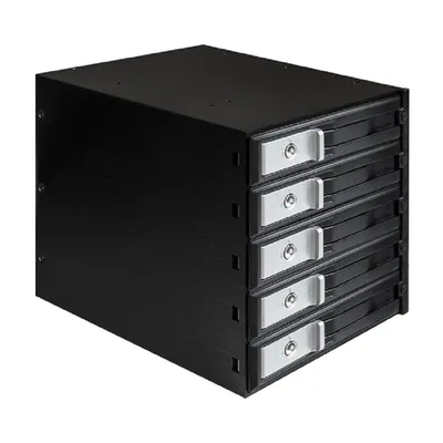 Корзина для HDD ExeGate EX289284RUS, 5×3.5", SATA/SAS, 3×5.25"