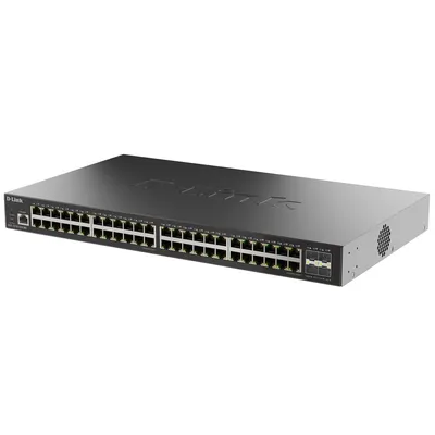 Коммутатор D-Link DGS-1210-52X/ME/C1A, L2, 48×1GbE + 4×10G SFP+