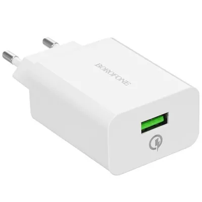 Сетевое ЗУ BOROFONE B-02067, QC 3.0, 1×USB, 18 Вт