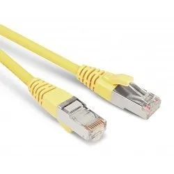 Патч-корд Hyperline PC-LPM-STP-RJ45-RJ45-C6-1.5M-LSZH-YL, F/UTP Cat.6, 1.5м