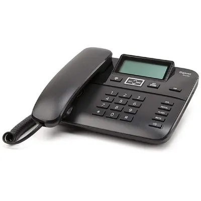 Телефон Gigaset S30054-S6532-A601, DA260, проводной, черный