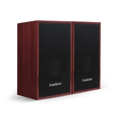 Колонки ExeGate EX287059RUS, 2.0, 2×3Вт, USB, темное дерево