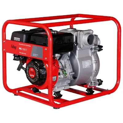 Мотопомпа FUBAG PG1300T (838247), 1300 л/мин, патрубки 80 мм, напор 26 м, частицы до 25 мм