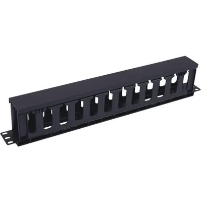 Кабельный органайзер 5bites CM-106B, 1U, с крышкой, чёрный
