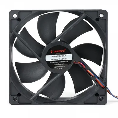 Вентилятор Gembird D12025SM-4, 120×120×25 мм, 4-pin