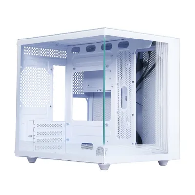 Корпус DEFENDER NovaCube 25102, Mini-Tower, Micro-ATX/Mini-ITX, без БП, белый