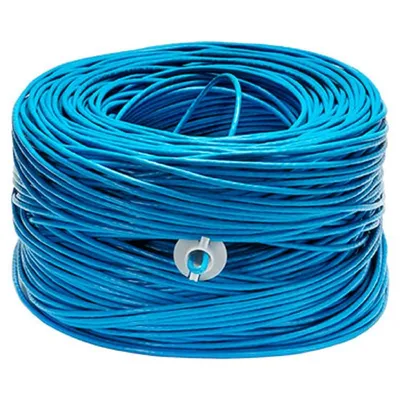 Кабель витая пара Cabeus UTP-4P-Cat.5e-SOLID-LSZH-BL, U/UTP 5e, 4 пары, 24 AWG, 305 м