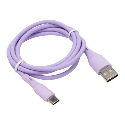 Кабель Cablexpert CC-USB2S-AMCM-1M-V, USB 2.0, AM/Type-C, 1м, фиолетовый
