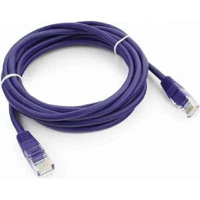 Патч-корд UTP Cablexpert PP12-3M/V, Cat.5e, 3 м, RJ45–RJ45, фиолетовый