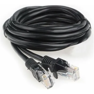 Патч-корд Гарнизон PC-UTP-5e-3-BK, UTP Cat.5e, 3 м, 2×RJ45, чёрный