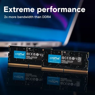 Модуль памяти Crucial CT8G56C46S5, SO-DIMM 8 ГБ DDR5-5600, CL46, 1.1 В