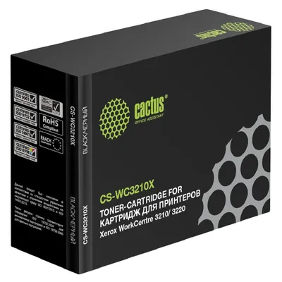 Тонер-картридж Cactus CS-WC3210X, черный, 4100 стр., для Xerox WorkCentre 3210/3220