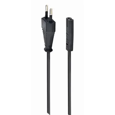 Кабель питания Gembird PC-184-VDE-1.8M, CEE 7/16 — IEC C7, 1.8 м, чёрный
