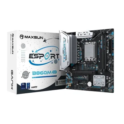 Материнская плата MAXSUN MS-eSport B860M GANK WIFI, Socket 1851, mATX, DDR5