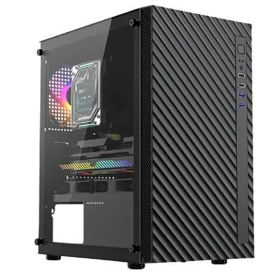 Корпус Accrod ACC-508, mATX, Miditower, черный
