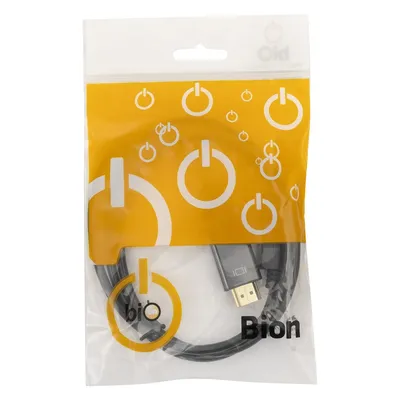 Кабель Bion BXP-CC-DP-HDMI-010, DisplayPort — HDMI, 1 м, черный