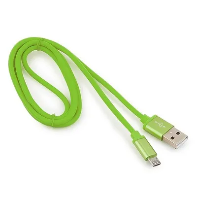 Кабель USB 2.0 Cablexpert CC-S-mUSB01Gn-1M, AM/microB, 1м, зеленый