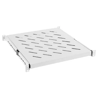 Полка Cabeus JE05-800, 19" выдвижная, 1U, для шкафов глубиной 800 мм, сталь, RAL 7035