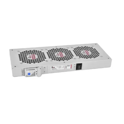 Вентиляторный модуль ЦМО R-FAN-3TJ-36V-48V, 3 вентилятора, терморегулятор, 432×195×45 мм