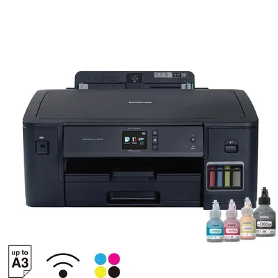 Принтер струйный Brother HL-T4000DW [цветная печать, A3, 4800x1200 dpi, ч/б - 22 стр/мин (A4), USB  Type-B,  USB  хост, Wi
