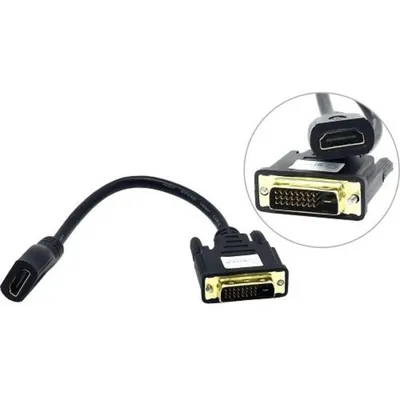 Переходник 5bites BC-HDF2DVI, DVI (24+1) M — HDMI F, 0,1 м