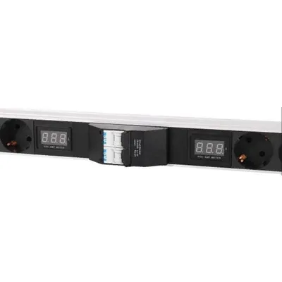 Блок розеток ЦМО R-32-10S-10C13-10C19-A-Am-1820-K, 32А, 10×Schuko, 10×C13, 10×C19