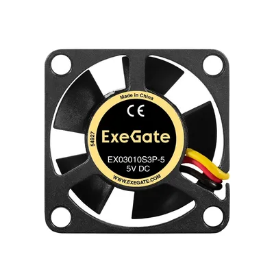 Вентилятор ExeGate EX03010S3P-5, 30×30×10 мм, 5 В, 9000 об/мин, 3-pin
