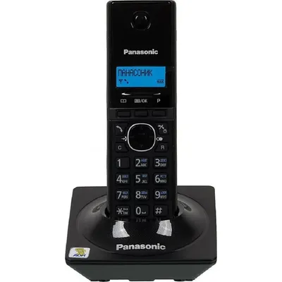 Радиотелефон Panasonic KX-TG1711RUB, DECT, АОН, 1 трубка, чёрный