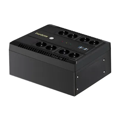 ИБП ExeGate EX295011RUS, 650ВА/390Вт, AVR, 8×Schuko, LED