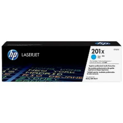 Картридж HP CF401X (201X), голубой, 2300 страниц, повышенная ёмкость